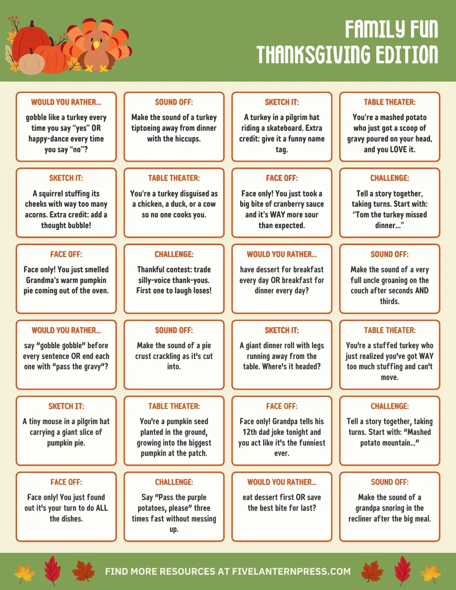 Family Fun: Thanksgiving Edition preview