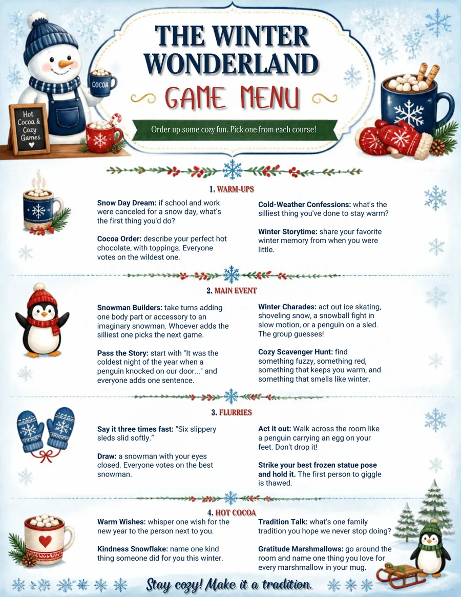 The Winter Wonderland Game Menu preview